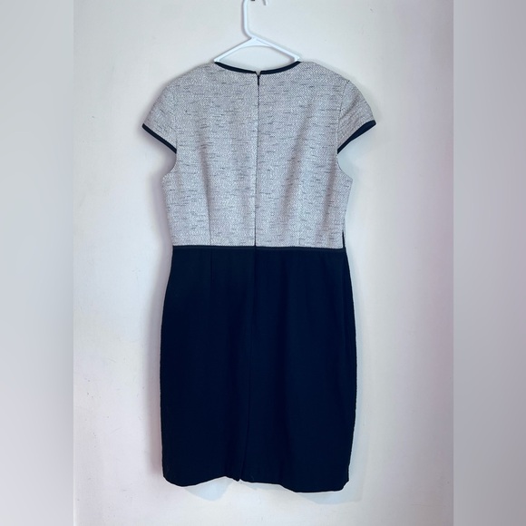 Hobbs Cotton Two Tone Pencil Dress - Picture 9 of 11